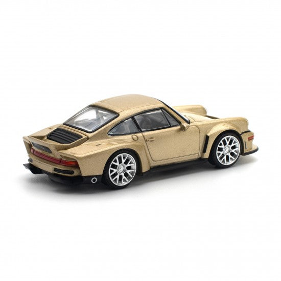 Laad de afbeelding in de Gallery-viewer, PORSCHE SINGER DLS TURBO (ROAD) GOUD POP RACE 1:64
