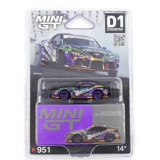 TOYOTA GR SUPRA KUHL D1GP EVANGELION RACING 2021 MINI GT 1:64