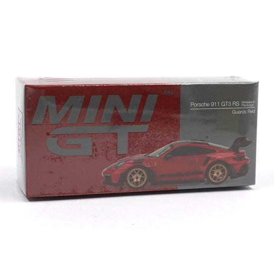 Chargez l'image dans la visionneuse de la galerie, PORSCHE 911 (992) GT3 RS ROUGE GUARDS PACK WEISSACH 2022 MINI GT 1:64
