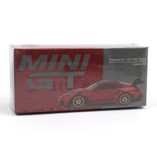 PORSCHE 911 (992) GT3 RS ROUGE GUARDS PACK WEISSACH 2022 MINI GT 1:64