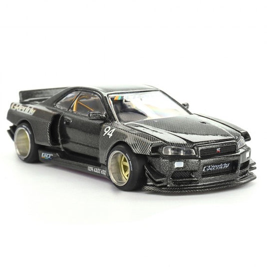 NISSAN SKYLINE GT-R (R34) KAIDO WORKS GREDDY V2 1999 MINI GT 1:64