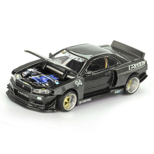 NISSAN SKYLINE GT-R (R34) KAIDO WORKS GREDDY V2 1999 MINI GT 1:64