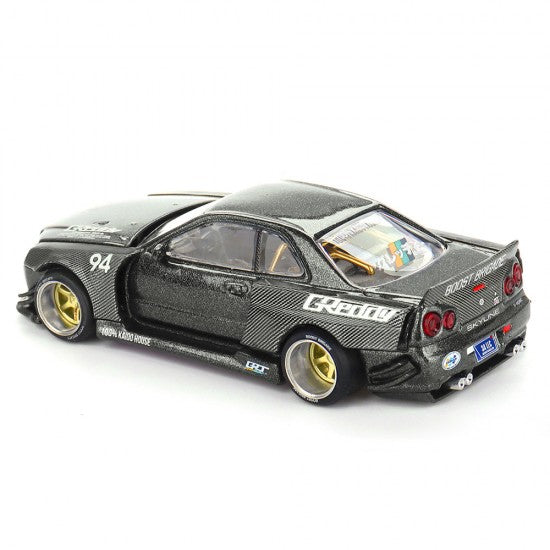 Chargez l'image dans la visionneuse de la galerie, NISSAN SKYLINE GT-R (R34) KAIDO WORKS GREDDY V2 1999 MINI GT 1:64
