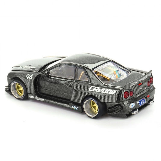 NISSAN SKYLINE GT-R (R34) KAIDO WORKS GREDDY V2 1999 MINI GT 1:64