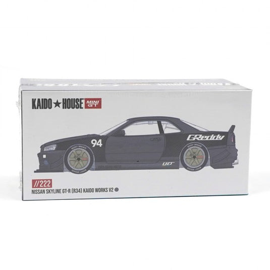 NISSAN SKYLINE GT-R (R34) KAIDO WORKS GREDDY V2 1999 MINI GT 1:64