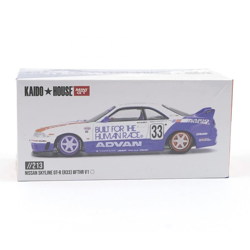 Laad de afbeelding in de Gallery-viewer, NISSAN GTR (R33) BFTHR V1 1995 MINI GT 1:64
