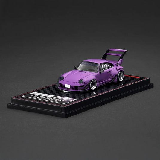 PORSCHE RWB 993 VIOLET MAT IGNITION MODEL 1:64