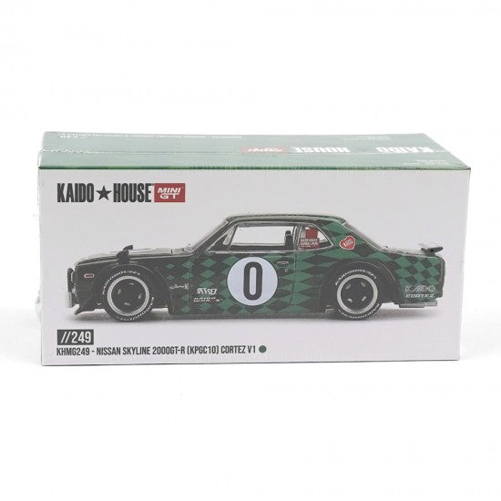 Laad de afbeelding in de Gallery-viewer, NISSAN SKYLINE GT-R (KPGC10) CORTEZ V1 1969 MINI GT 1:64
