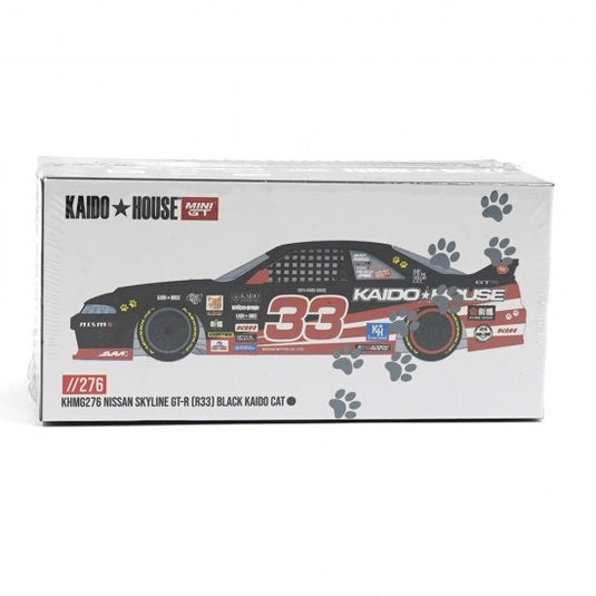 NISSAN SKYLINE GTR (R33) BLACK KAIDO CAT 1995 MINI GT 1:64