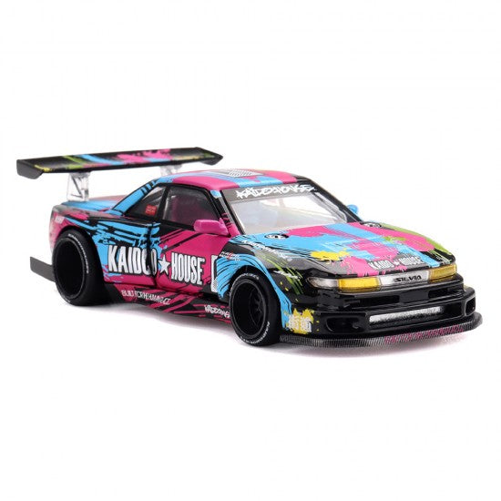 Laad de afbeelding in de Gallery-viewer, NISSAN SILVIA S13-R KAIDO SPLASH V1 1991 MINI GT 1:64
