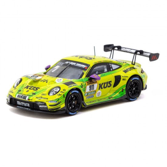 Laad de afbeelding in de Gallery-viewer, PORSCHE 911 (992) GT3 R #911 LAURENS VANTHOOR NURBURGRING 24H 2024 TARMAC WORKS 1:64
