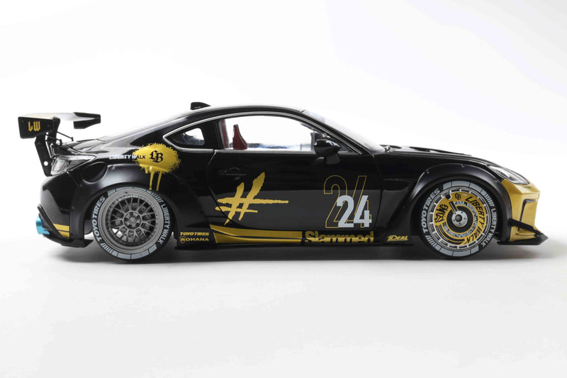 Load image into Gallery viewer, Toyota GR86 LIBERTY WALK BODY KIT BLACK &amp; GOLD 2024 SOLIDO 1:18
