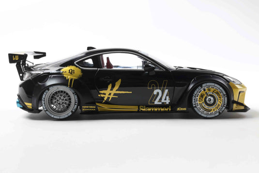 Toyota GR86 LIBERTY WALK BODY KIT BLACK & GOLD 2024 SOLIDO 1:18