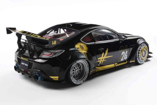 Toyota GR86 LIBERTY WALK BODY KIT BLACK & GOLD 2024 SOLIDO 1:18