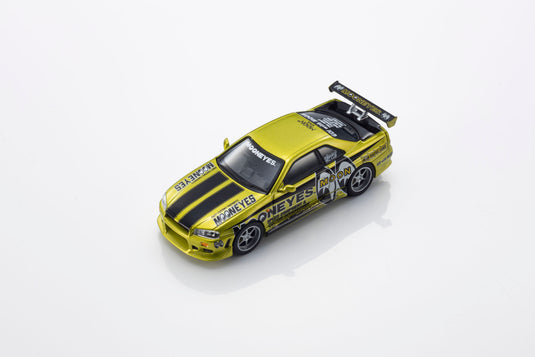NISSAN SKYLINE GT-R (R34) MOONEYES 1 WITH LED 2026 + MOTN LED BASE SYSTEM BLACK 2025 KYOSHO 1:64