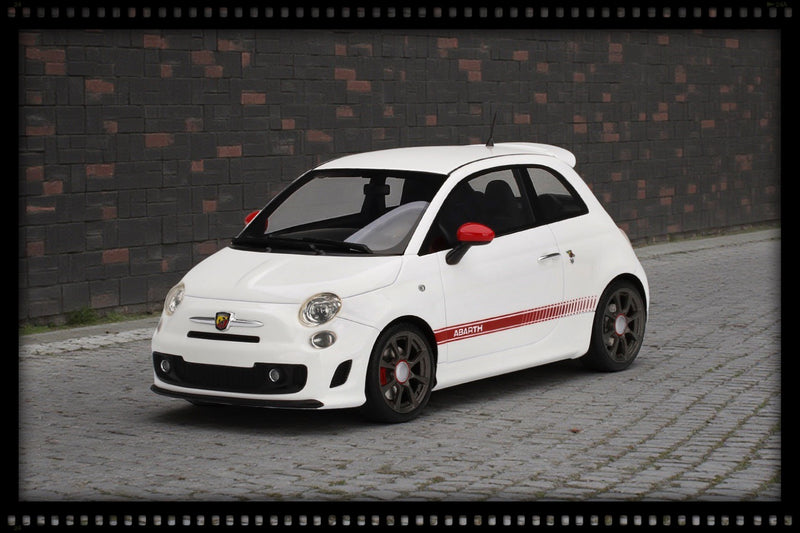 Load image into Gallery viewer, Fiat Abarth 595 White/Red TOP SPEED 1:18
