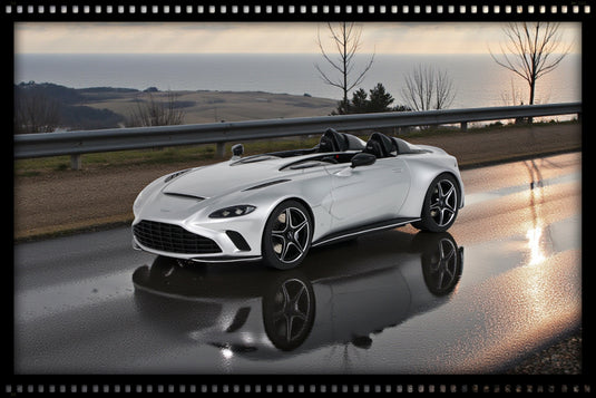 Aston Martin V12 SPEEDSTER 2021 SILVER GT SPIRIT 1:18