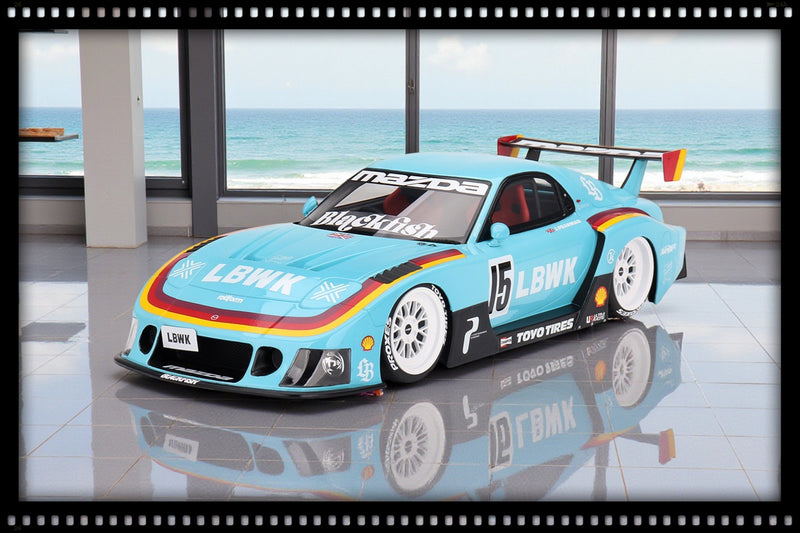 Chargez l'image dans la visionneuse de la galerie, Mazda RX-7 LBWK Super Silhouette – Europe 2024 TOP SPEED 1:18 Modèle réduit - Spéciale icône JDM
