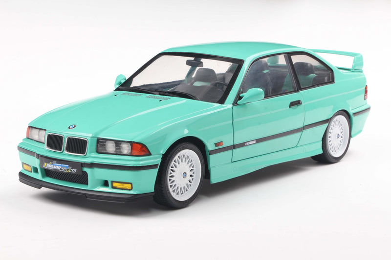 Load image into Gallery viewer, Bmw E36 M3 COUPE SOLIDO WORKS MINT GREEN 1991 SOLIDO 1:18
