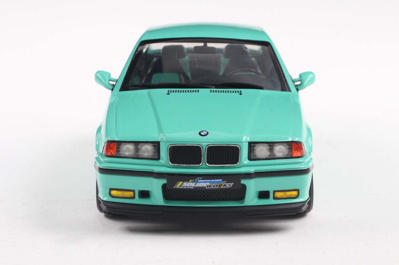 Load image into Gallery viewer, Bmw E36 M3 COUPE SOLIDO WORKS MINT GREEN 1991 SOLIDO 1:18
