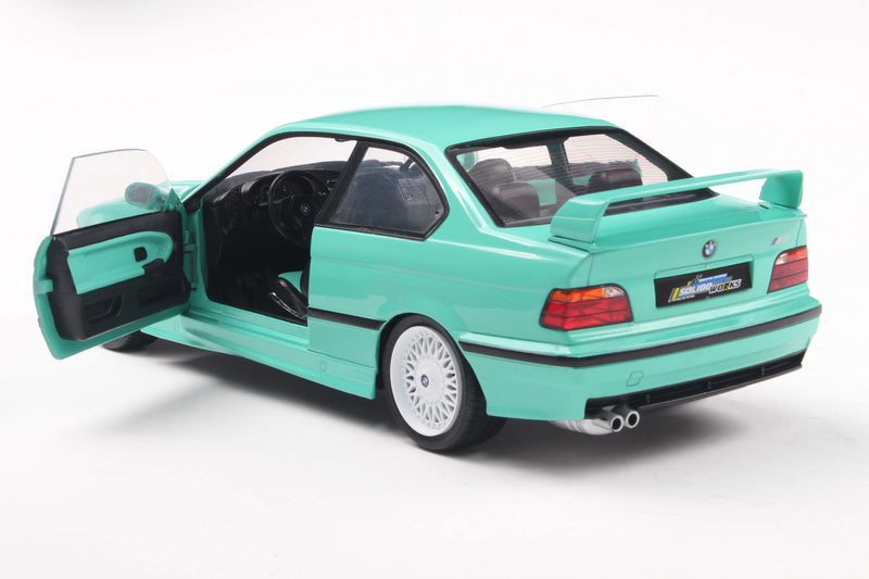 Load image into Gallery viewer, Bmw E36 M3 COUPE SOLIDO WORKS MINT GREEN 1991 SOLIDO 1:18
