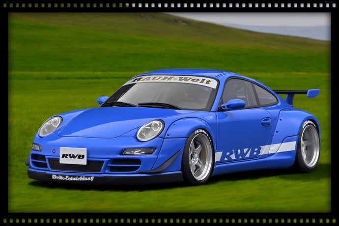 Porsche RWB 997 Blue IGNITION MODEL 1:18