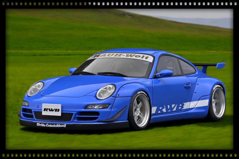 Load image into Gallery viewer, Porsche RWB 997 Blue IGNITION MODEL 1:18
