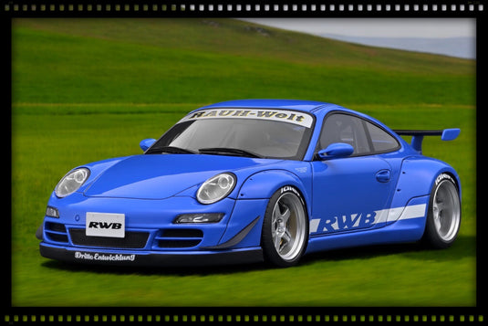 Porsche RWB 997 Blue IGNITION MODEL 1:18