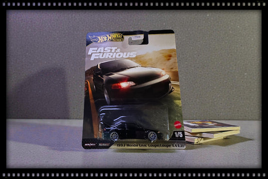 Honda CIVIC Coupé EX [EJ1] 1993 Black HOT WHEELS 1:64