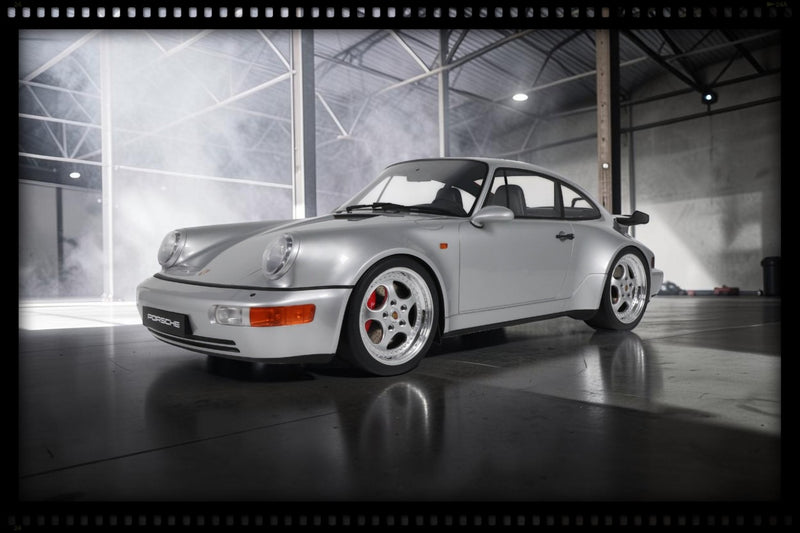 Load image into Gallery viewer, PORSCHE 911 (964) 3.6 TURBO POLAR SILVER 1993 GT SPIRIT 1:8
