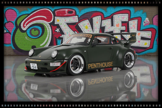 Porsche RWB PENTHOUSE GREEN 2008 GT SPIRIT 1:18