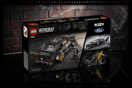 FORD MUSTANG HOONICORN V1 "KEN BMOCKS 1965" ZWART LEGO SPEED CHAMPIONS
