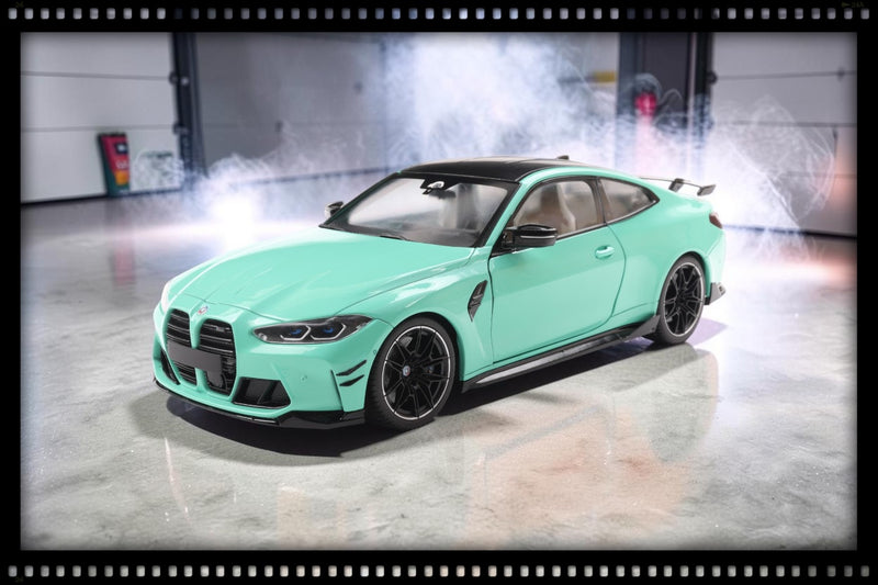 Laad de afbeelding in de Gallery-viewer, Bmw M4 PERFORMANCE SOLIDO WORKS TURKOOIS 2025 SOLIDO 1:18
