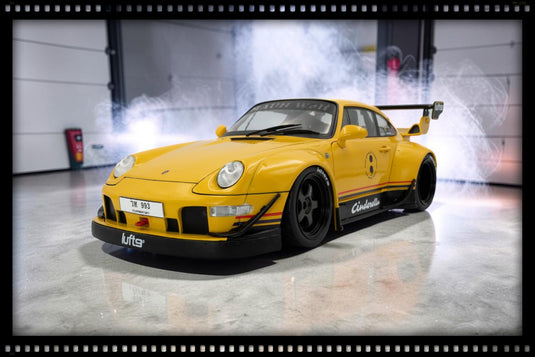 PORSCHE RWB BODYKIT CINDERELLA JAUNE 2020 SOLIDO 1:18