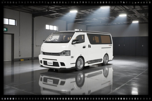 TOYOTA HIACE SUPER GL CUSTOM PEARL WHITE 2008 OTTOmobile 1:18
