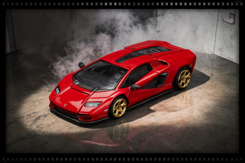 Laad de afbeelding in de Gallery-viewer, LAMBORGHINI COUNTACH LPI-800 ROOD POP RACE 1:64
