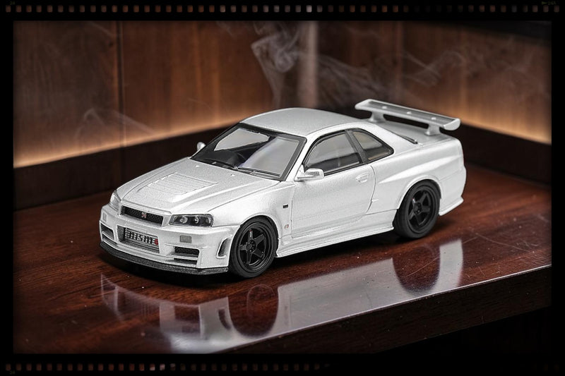 Load image into Gallery viewer, NISSAN SKYLINE GT-R (R34) Z- TUNE SILVER METALLIC 1999 MINI GT 1:64
