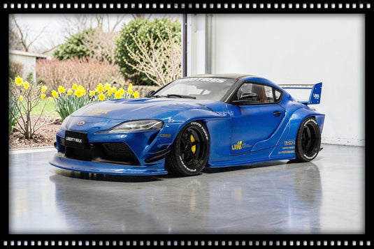 TOYOTA GR SUPRA LIBERTY WALK BODY KIT BLUE METALLIC 2025 SOLIDO 1:18