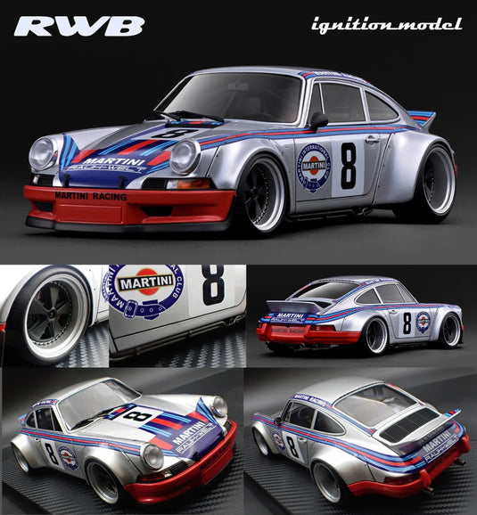 Porsche RWB BACKDATE MARTINI IGNITION MODEL 1:18