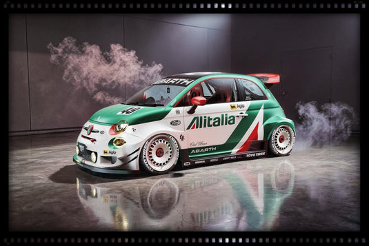 Fiat 595 ABARTH LIBERTY WALK BODY KIT RALLY TRIBUTO 2025 SOLIDO 1:18