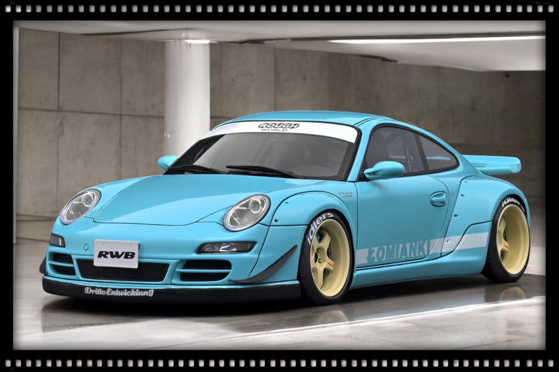 Load image into Gallery viewer, Porsche RWB 997 Green/Blue IGNITION MODEL 1:18
