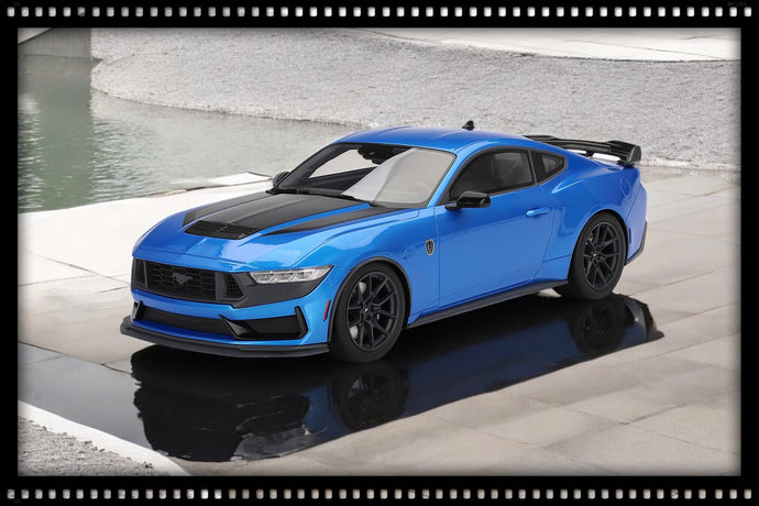 Ford MUSTANG DARK HORSE GRABBER BLUE 2024 TOP SPEED 1:18