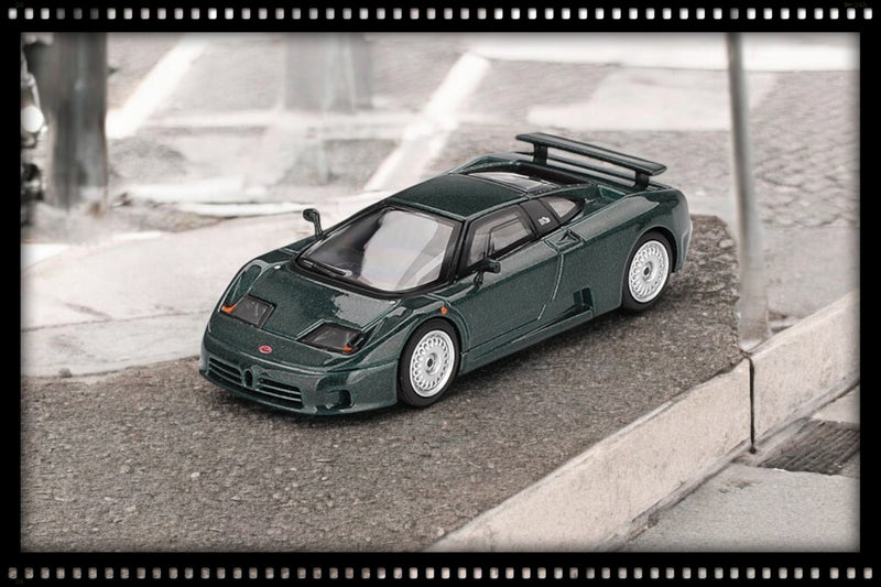 Laad de afbeelding in de Gallery-viewer, BUGATTI EB110 GT GROEN SCURO 1995 MINI GT 1:64
