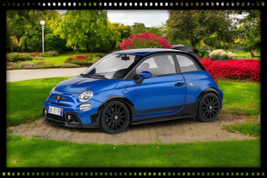 Fiat 695 (500) Abarth Tribute 131 Rally BLUE 2022 SOLIDO 1:18