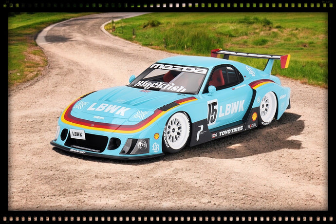 Mazda RX-7 LBWK Super Silhouette – Europe 2024 Special TOP SPEED 1:18 Scale model - Special JDM icon