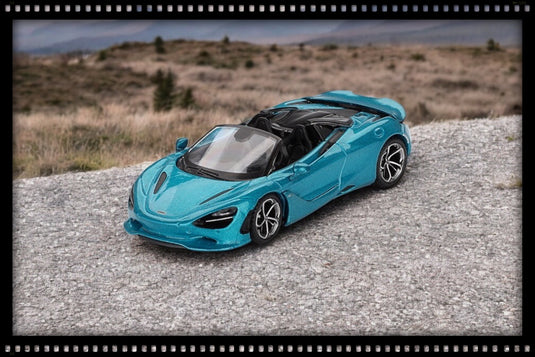 MCLAREN 750S SPIDER BELIZE BLEU 2024 MINI GT 1:64