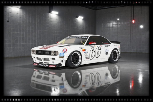 Nissan SILVIA S14 BOSS ROCKET BUNNY WHITE 2024 OTTOmobile 1:18