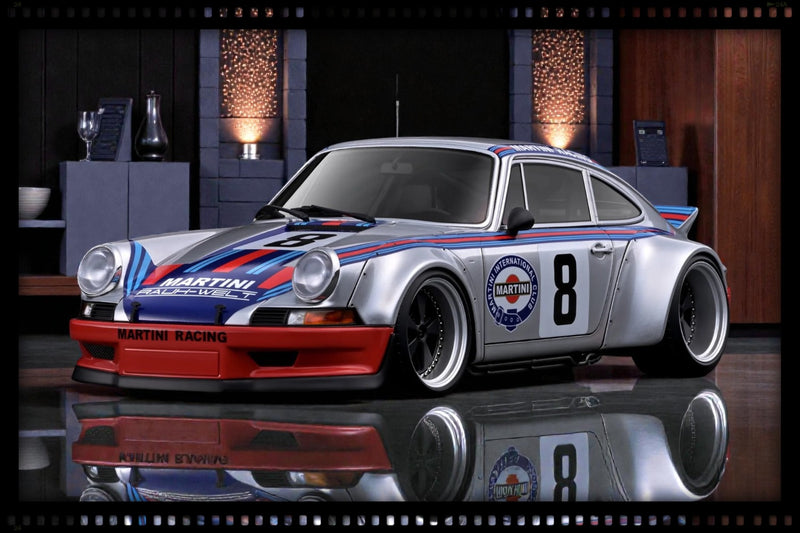 Load image into Gallery viewer, Porsche RWB BACKDATE MARTINI IGNITION MODEL 1:18

