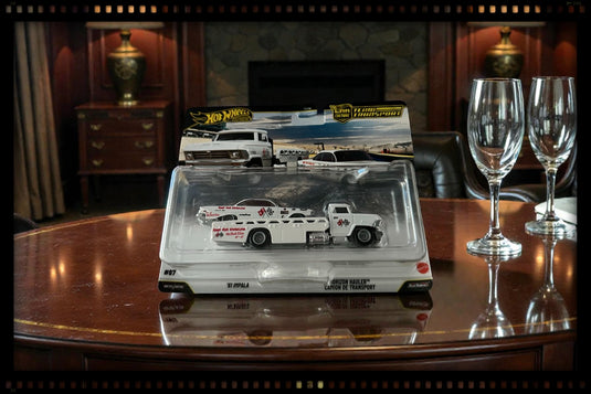 Chevrolet IMPALA 1961 & Horizon HAULER TEAM TRANSPORT HOT WHEELS 1:64