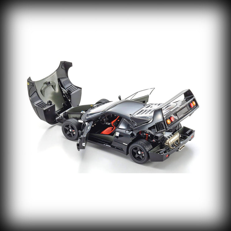 Load image into Gallery viewer, Ferrari F40 (1987) BLACK – KYOSHO 1:18 Scale Model – Iconic Supercar Replica
